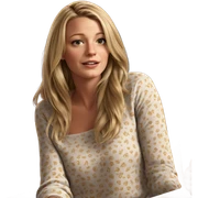blonde girl sitting realistically sticker