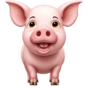 Pig-pig sticker
