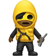 Yellow Robber Emoji sticker