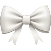 Whiteish bow sticker
