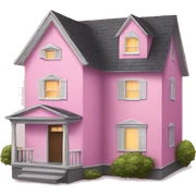 Pink house  sticker