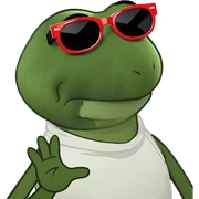 Kermit the frog giving sassy side eye sticker