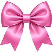 Pink bow sticker