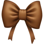 Brown bow  sticker