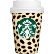Cheetah print Starbucks cup sticker