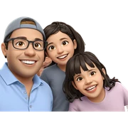 girl with boys smiling together sticker