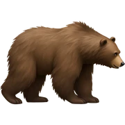 bear walking sticker