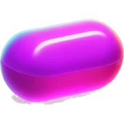 Neon colored pill sticker