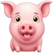 Pig-pig sticker