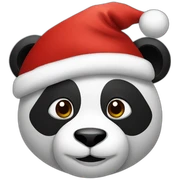xmas panda sticker
