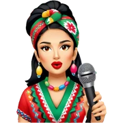 Colorful Singer sticker