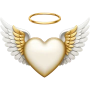 heart with angel wings sticker
