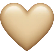 Beige Heart sticker