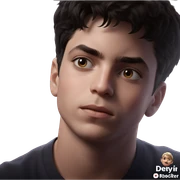 blurry portrait of a boy sticker
