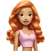 Beautiful Barbie ginger sticker