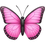 pink butterfly sticker