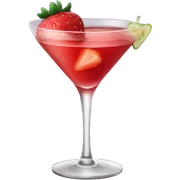 Strawberry cocktail  sticker