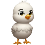 Chick with muscle  sticker