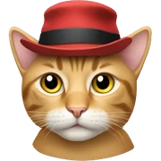 cat with hat sticker