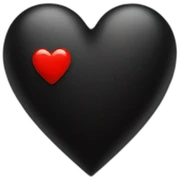 heart black sticker