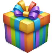 gift rainbow sticker