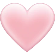 Light pink heart  sticker