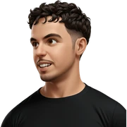 realistic male portrait indoors sticker