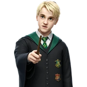 blonde boy in hogwarts uniform sticker