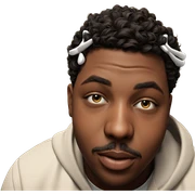 portrait of a dark-skinned male sticker