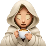 smiling girl enjoying coffee sticker