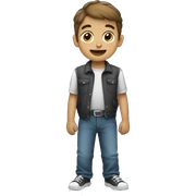 Niño con gripa sticker