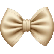 bow beige sticker
