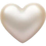 Pearl heart sticker