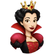 Evil Queen Of Hearts in Disney sticker