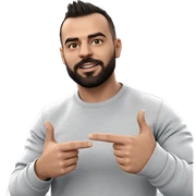 male portrait with mohawk hairstyle sticker