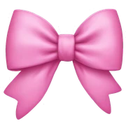 Pink bow  sticker