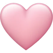 light pink heart sticker
