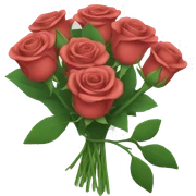 Rose bouquet sticker