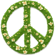 Peace sign sticker