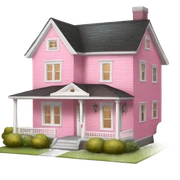 pink house
 sticker