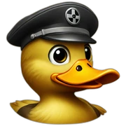 Nazi duck sticker