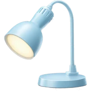 light blue ikea work lamp sticker