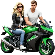 friends on motorcycle adventure sticker