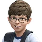 happy boy in outdoor setting sticker