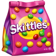 Skittles bag sticker
