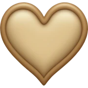 Beige Heart  sticker
