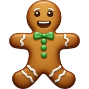 Gingerbread man sticker