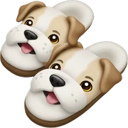 dog slippers ￼ sticker