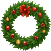 xmas wreath  sticker