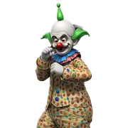 clown with mustache portrait sticker